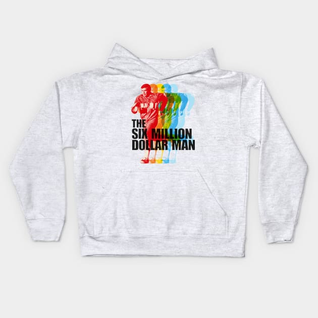 The Six Million Dollar Man Kids Hoodie by HAPPY TRIP PRESS